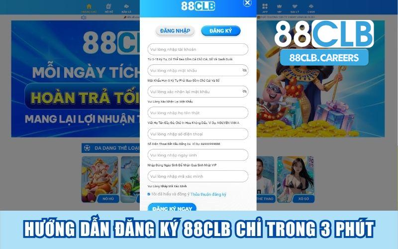 Hướng Dẫn Đăng Ký 88CLB Thần Tốc Chỉ Trong 3 Phút